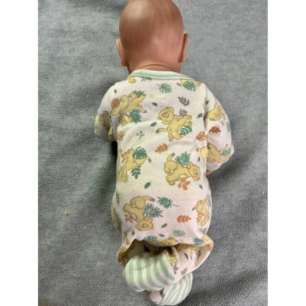 Realistic Reborn Baby Doll‎ 18 In Sleeping Vinyl Body Disney Lion King 0Pajamas